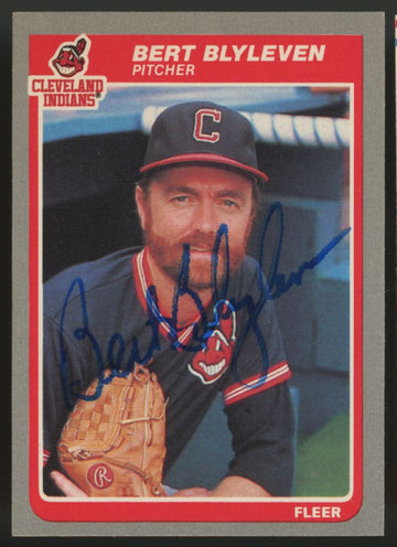 1985 Fleer Bert Blyleven #440 Signed Autographed Card JSA