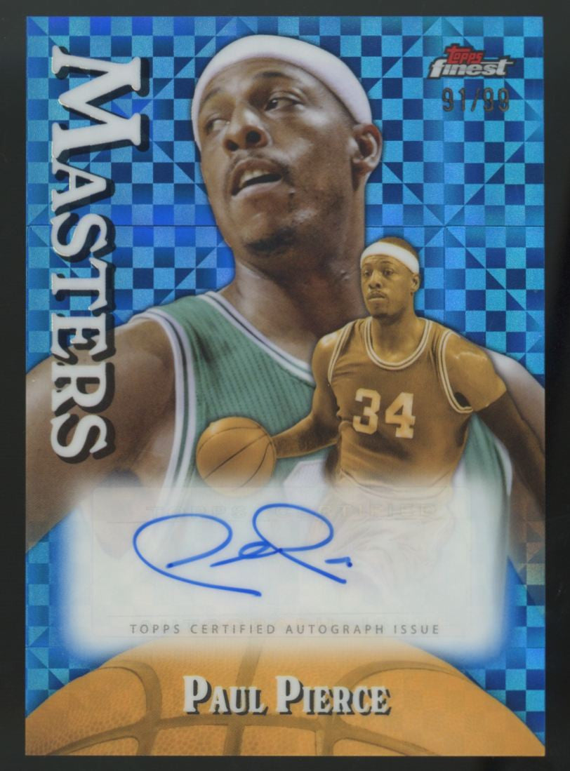 2024-25 Topps Finest Paul Pierce Blue XFractor Masters Auto /99 #MA-PP