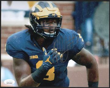 Rashan Gary Auto Michigan Wolverines Close Up 11x14 Photo Signed & JSA Certified
