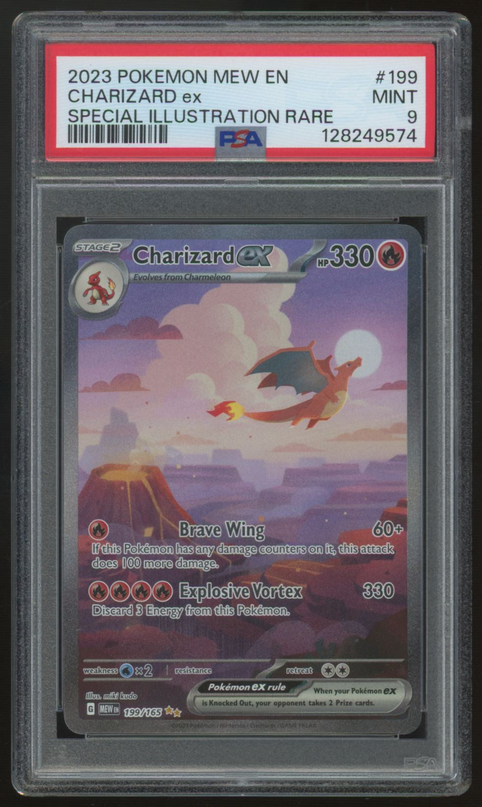 2023 Pokemon Charizard ex 151 Special Illustration Rare #199 PSA 9 (C)
