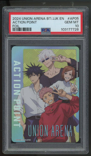 2024 Union Arena Jujutsu Kaisen Foil Action Point #JJK-1-AP05 PSA 10