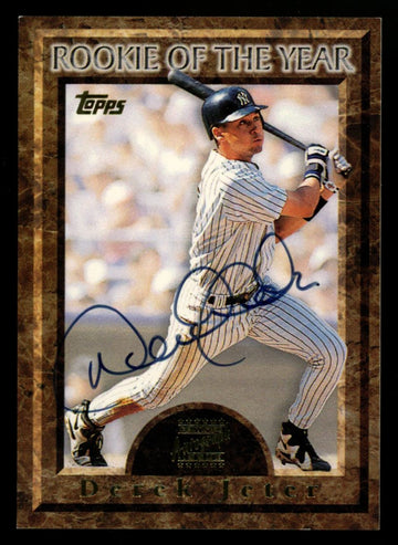 1997 Topps Series Two Derek Jeter Rookie Of The Year Auto