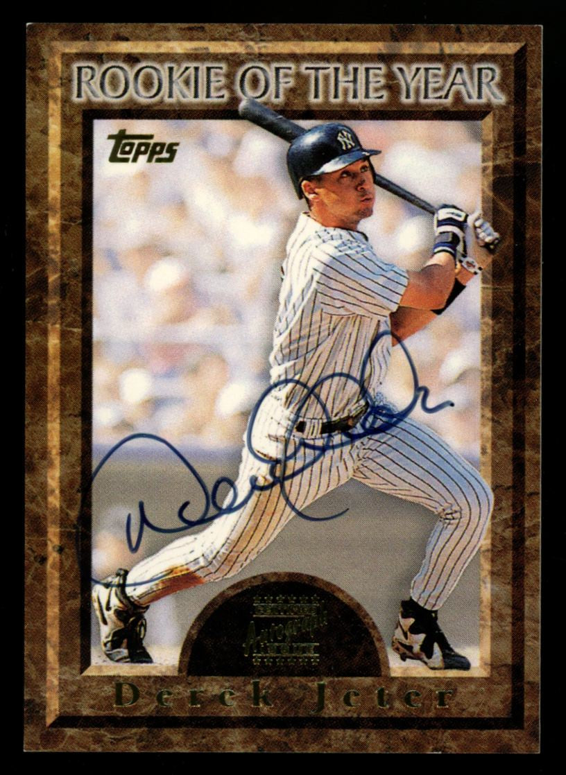1997 Topps Series Two Derek Jeter Rookie Of The Year Auto