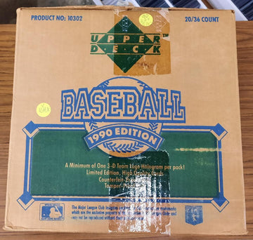 SOLD 12162 1990 Upper Deck Baseball Sealed Case 20 x 36ct Boxes