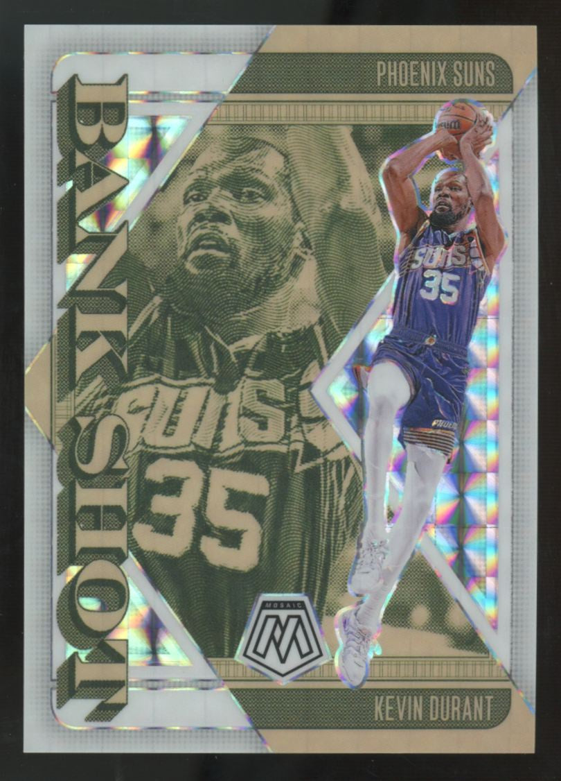2024-25 Panini Mosaic Kevin Durant White Bank Shot /25 #14