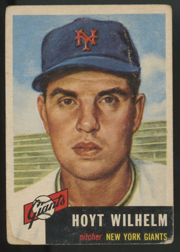 1953 Topps Hoyt Wilhelm #151 Poor