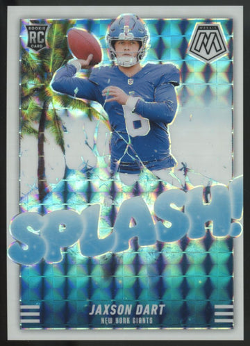 2025 Panini Mosaic Jaxson Dart RC White Splash /25 #15