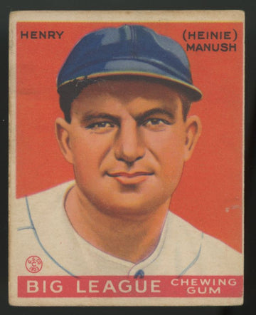1933 Goudey Henry "Heinie" Manush #187 VG