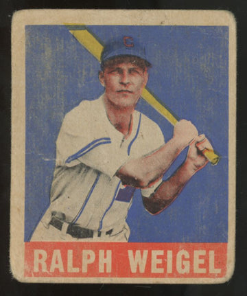 1948 Leaf Gum Ralph Weigel #86 Poor