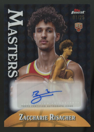 2024-25 Topps Finest Zaccharie Risacher RC Masters Black Geometric /25 #MA-ZR