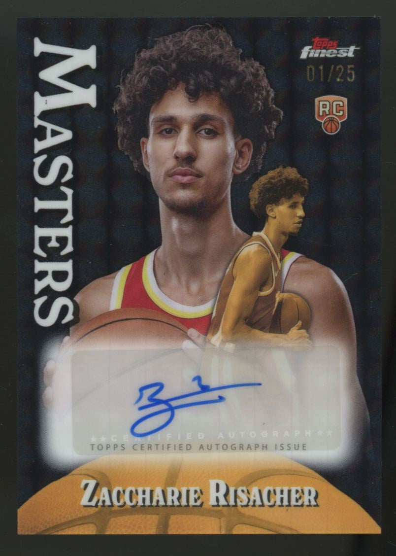 2024-25 Topps Finest Zaccharie Risacher RC Masters Black Geometric /25 #MA-ZR