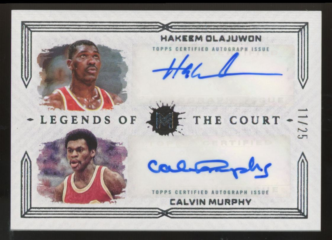 2023-24 Topps Motif Olajuwon Murphy Legends Of The Court Dual Auto /25