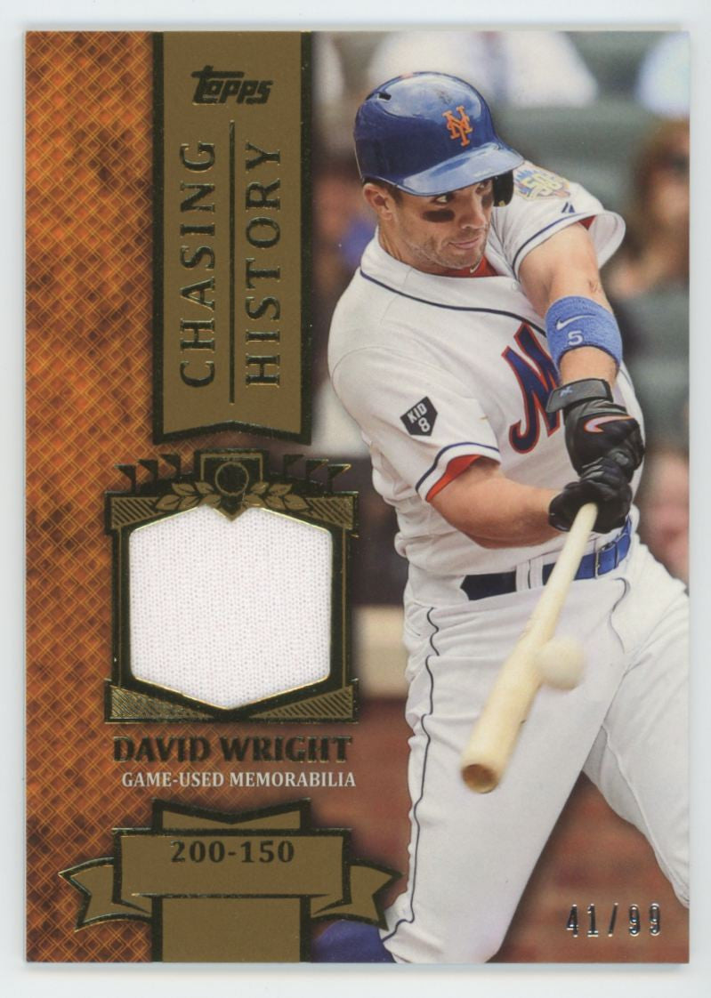 2013 Topps Series Two David Wright Chasing History Patch /99 #CHR-DW
