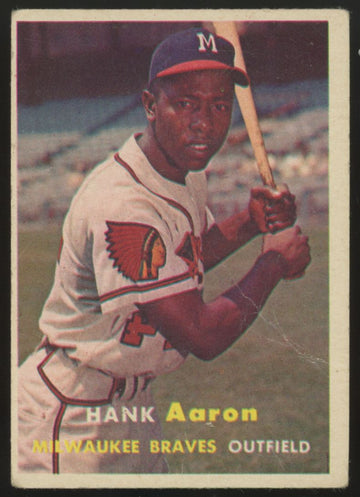 1957 Topps Hank Aaron #20 Good