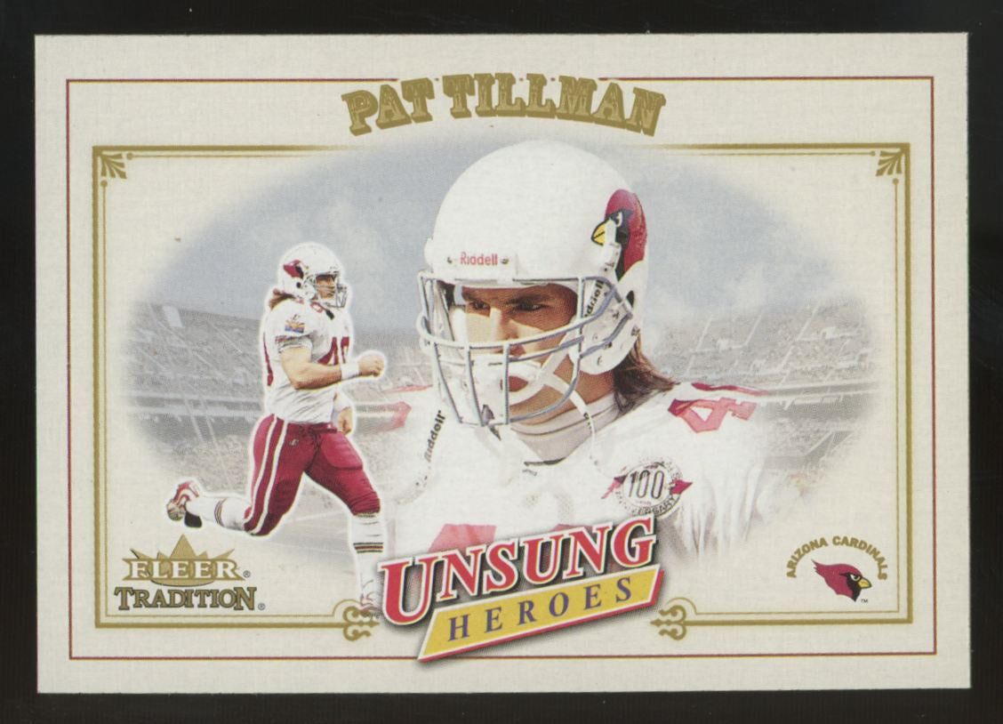 2001 Fleer Tradition Pat Tillman RC Unsung Heroes #325 NM/MT (A)