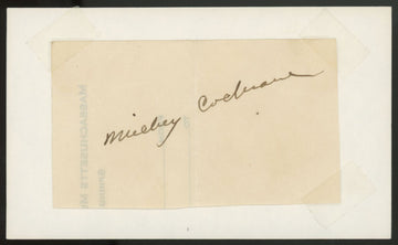 Mickey Cochrane Signed Autographed Cut JSA LOA