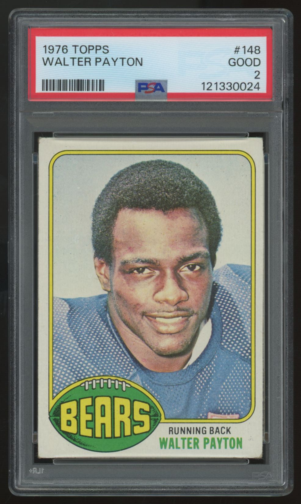 1976 Topps Walter Payton RC #148 PSA 2
