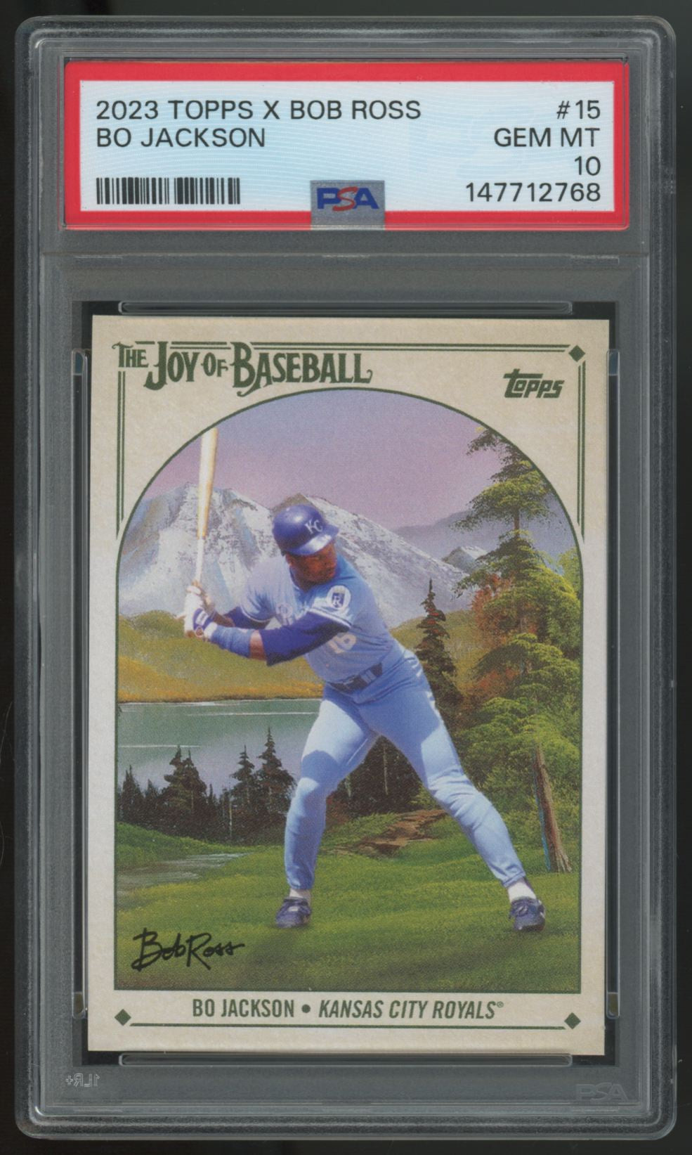 2023 Topps x Bob Ross Bo Jackson #15 PSA 10