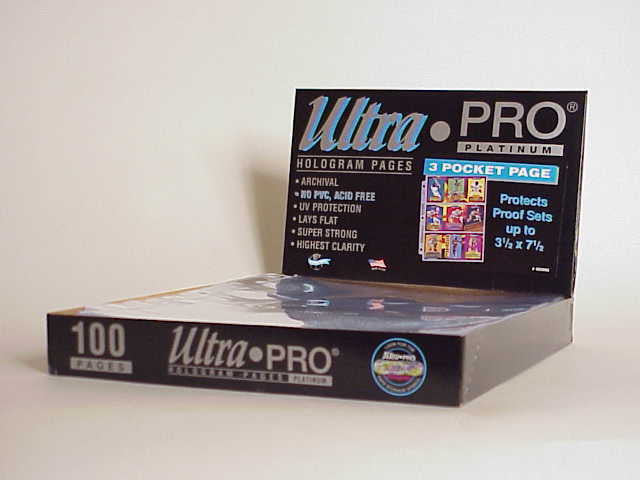 Ultra Pro 3 Pocket Pages 100 Count