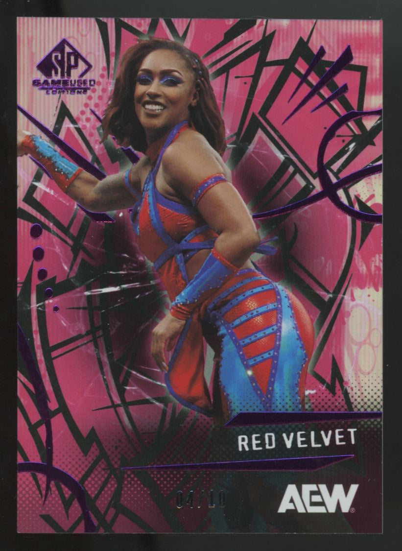 2025 SP Game Used AEW Red Velvet Magenta /10 #60