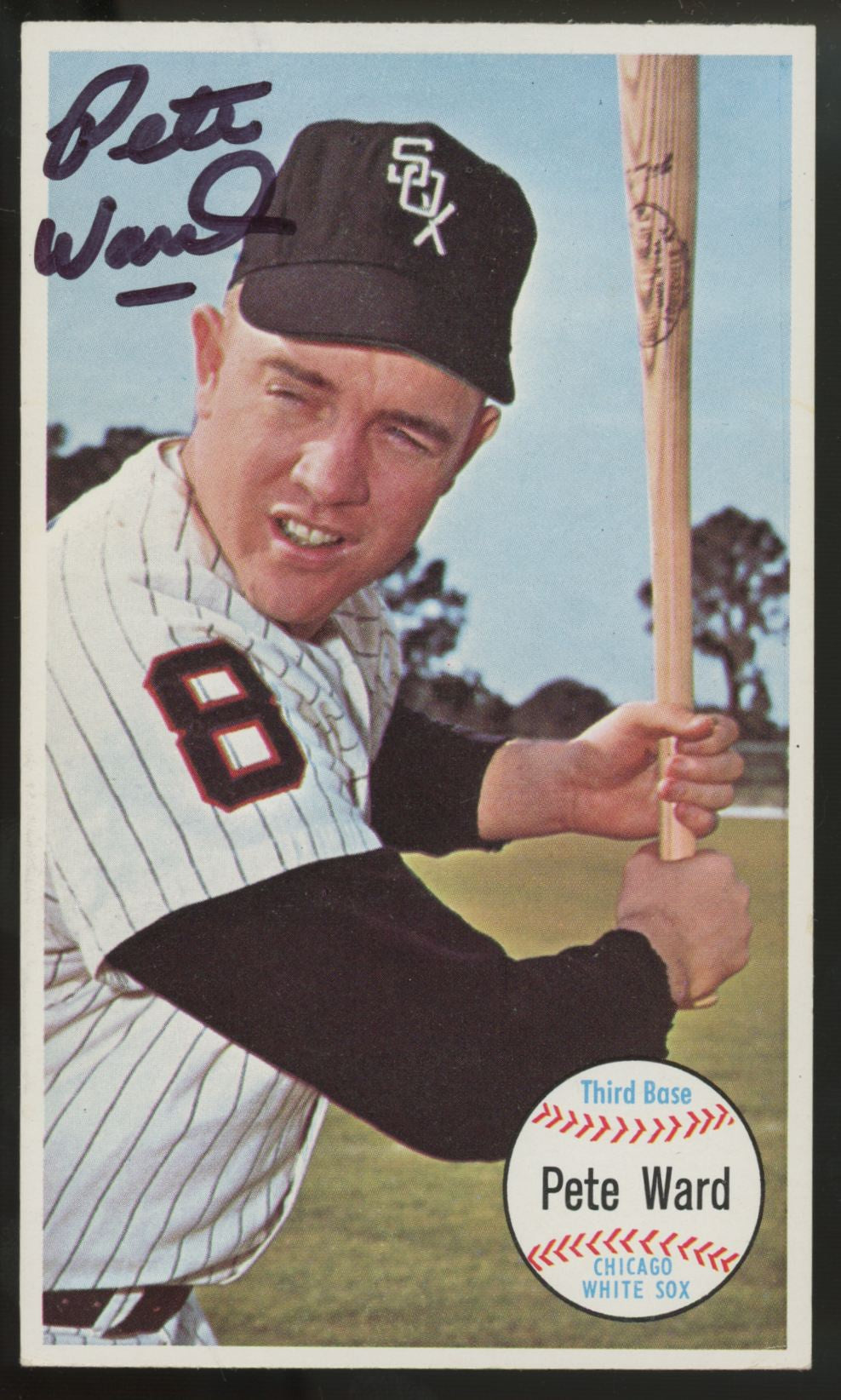 1964 Topps Giants Pete Ward Signed Autographed #33 JSA Authentic