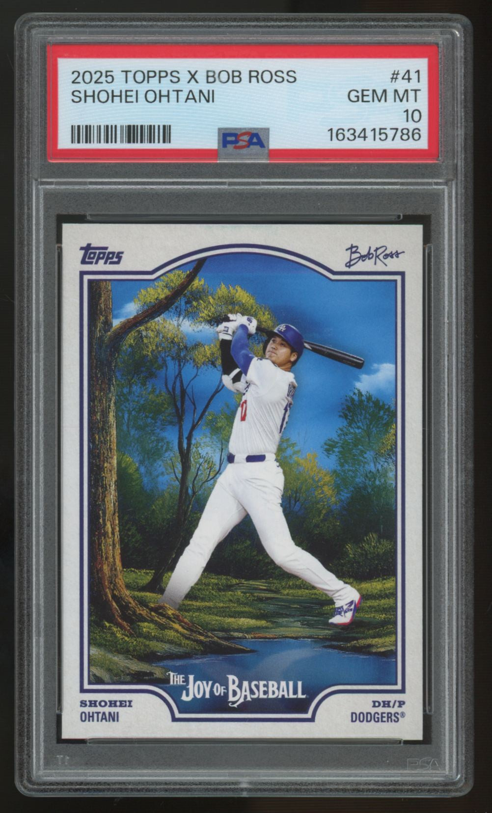 2025 Topps X Bob Ross Shohei Ohtani #41 PSA 10