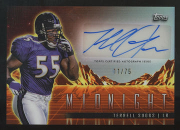 2024 Topps Midnight Terrell Suggs Dusk Horizon Auto /75 #HZS-TS