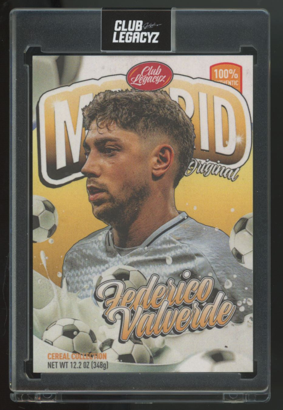 2025 Club Legacyz Federico Valverde Cereal Box Unbreakable Spirit Classic /200