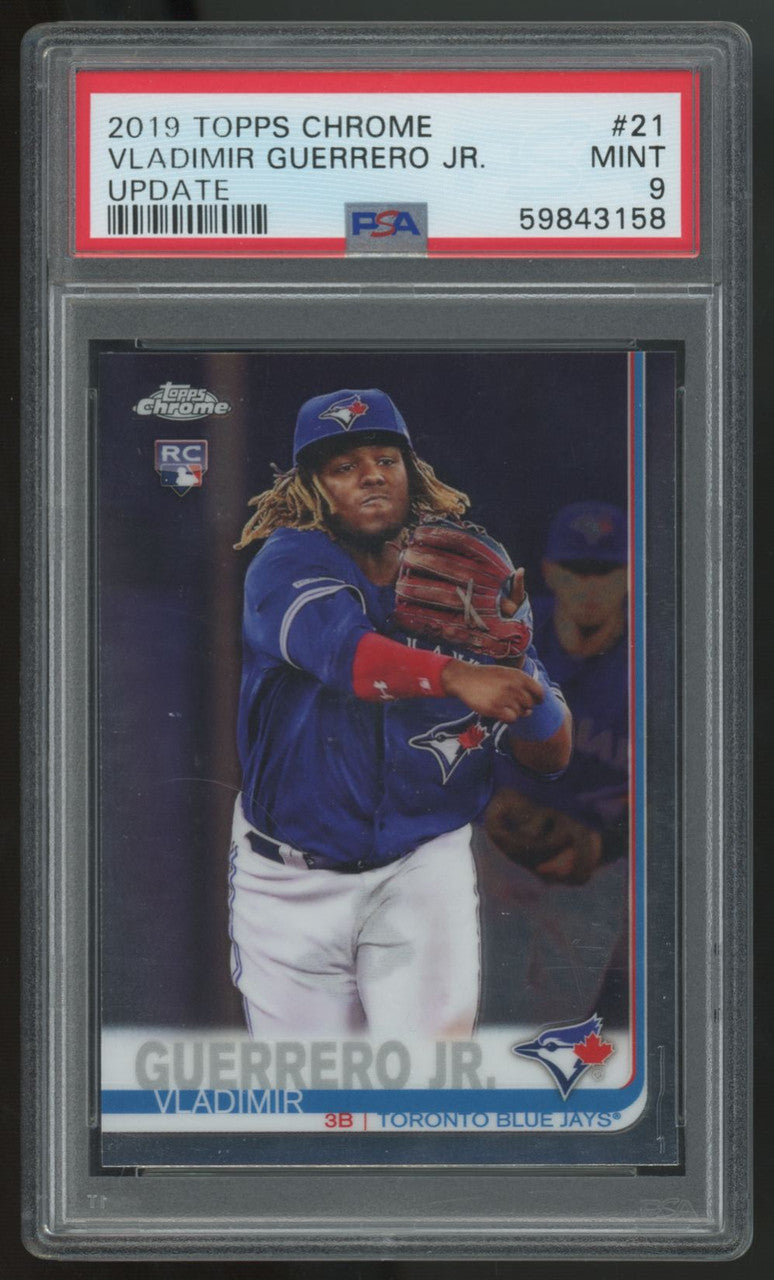 2019 Topps Chrome Update Vladimir Guerrero Jr. RC #21 PSA 9