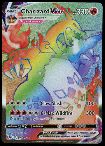 Pokemon Champion's Path Charizard Vmax Secret Rare Near Mint