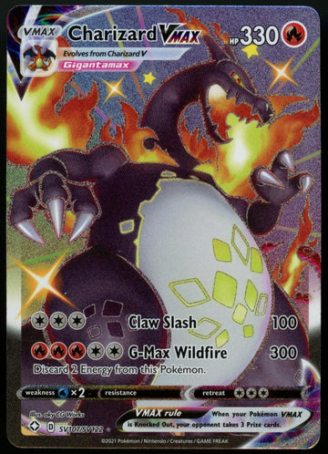 Pokemon Charizard VMAX Shining Fates Shiny Vault #SV107/SV122