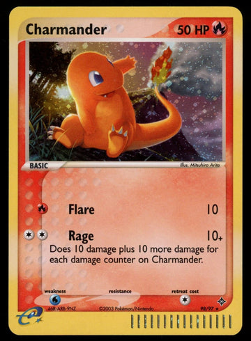 Pokemon Charmander EX Dragon Holo #98/97