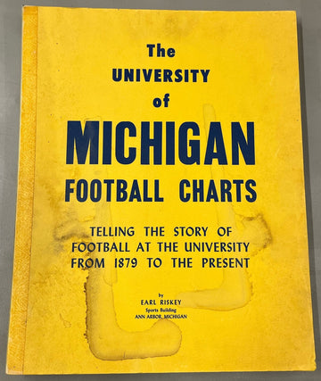 University of Michigan Football Charts 1973 Cardboard Pages