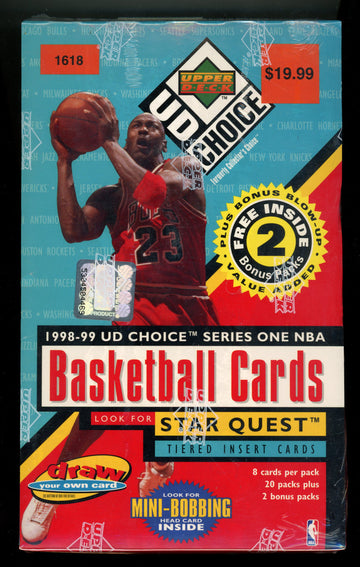 1998/99 Upper Deck Choice Basketball Box Factory Sealed 22 Packs