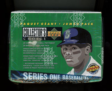 1994 UD Collector's Choice Baseball Series 1 Factory Sealed Jumbo Box French