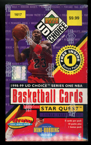 1998/99 Upper Deck Choice Series 1 Basketball Box Factory Sealed 11 Packs