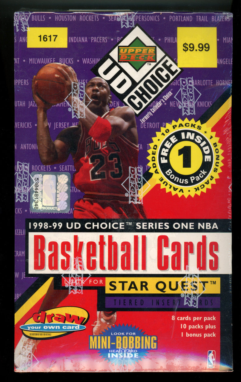 1998/99 Upper Deck Choice Series 1 Basketball Box Factory Sealed 11 Packs