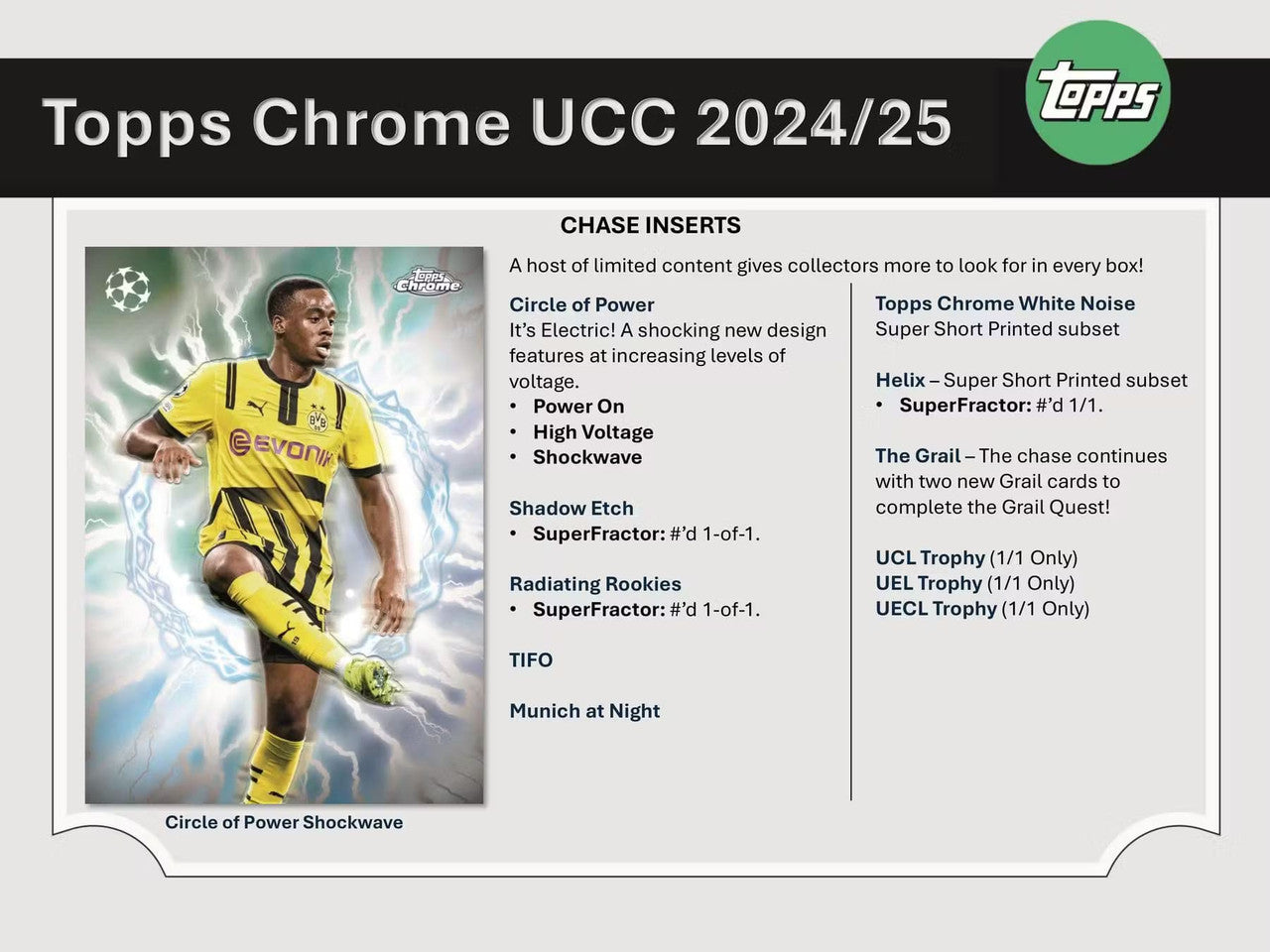 2024/25 Topps Chrome UEFA Club Competitions Soccer Hobby Box