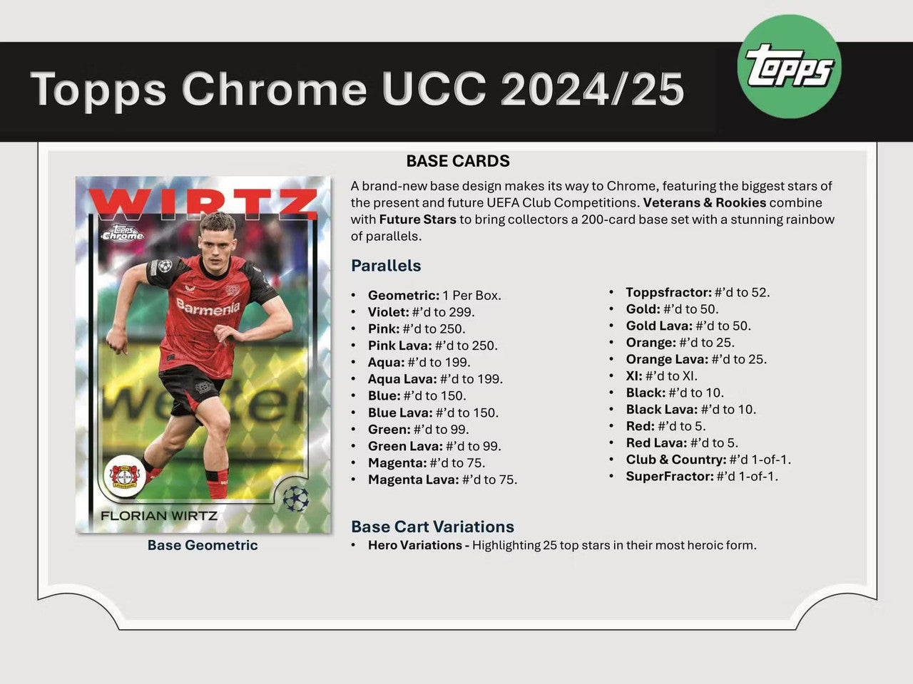2024/25 Topps Chrome UEFA Club Competitions Soccer Breaker's Delight Case (6)