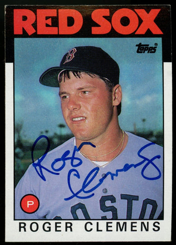 1986 Topps Roger Clemens Signed Autographed Card #661 JSA