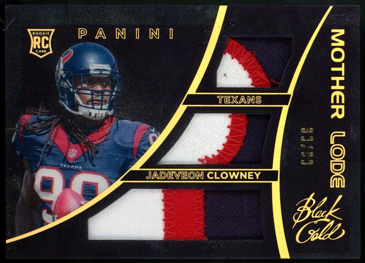 2014 Black Gold Jadeveon Clowney Mother Lode Triple Patch RC /99 #ML-JC