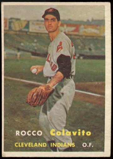 1957 Topps Rocky Rocco Colavito RC #212 EX