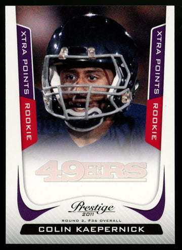 2011 Panini Prestige Colin Kaepernick Xtra Points RC  /50 #220