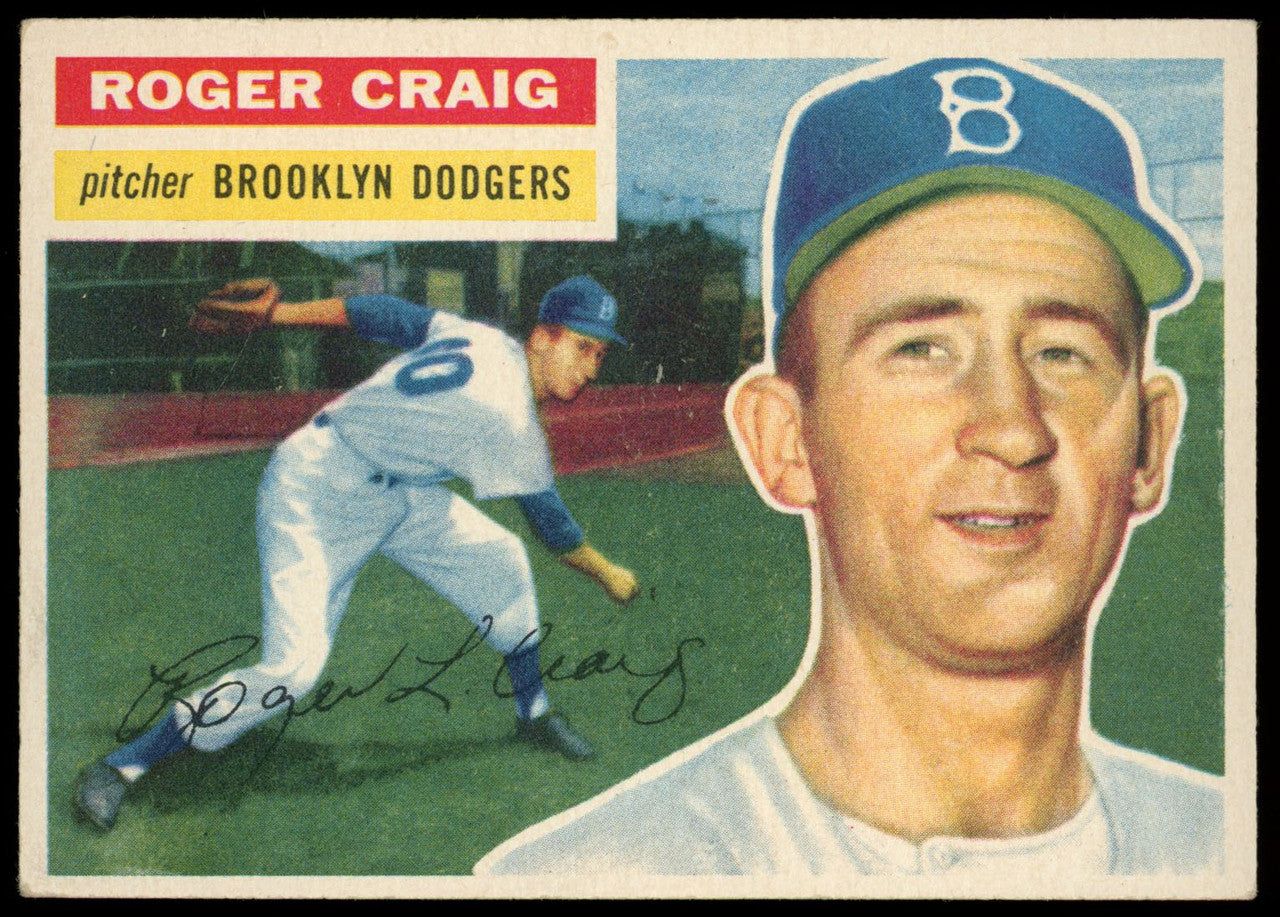1956 Topps Roger Craig White Back VG-EX #63
