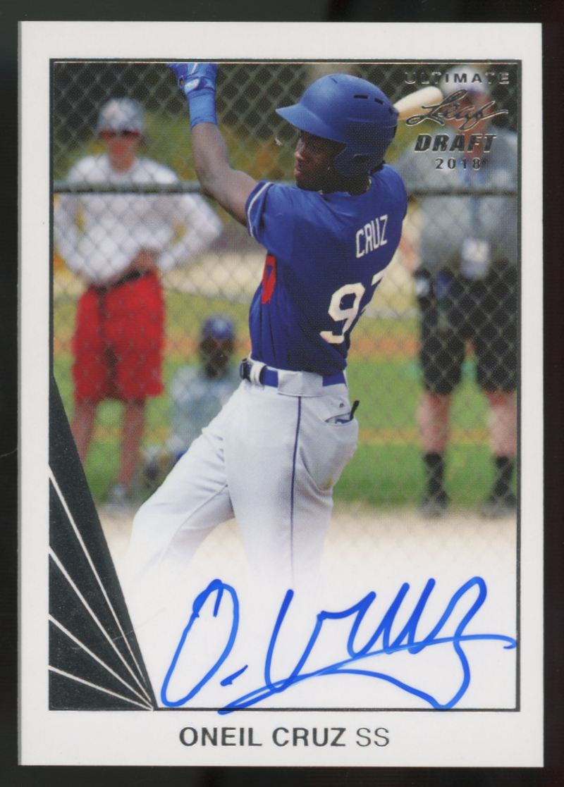 2018 Leaf Ultimate Draft Oneil Cruz Auto #BA-OC1