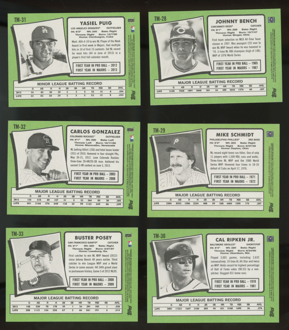 2013 Topps Update 1971 Mini Complete Set (50/50) NM/MT