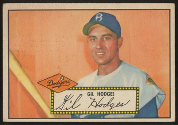 1952 Topps Gil Hodges #36 VG/EX Red Back