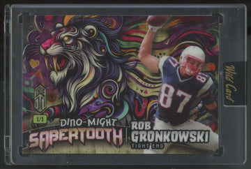 2024 Wild Card Alumination Rob Gronkowski Dino-Might Sabertooth 1/1 #PHST-RG