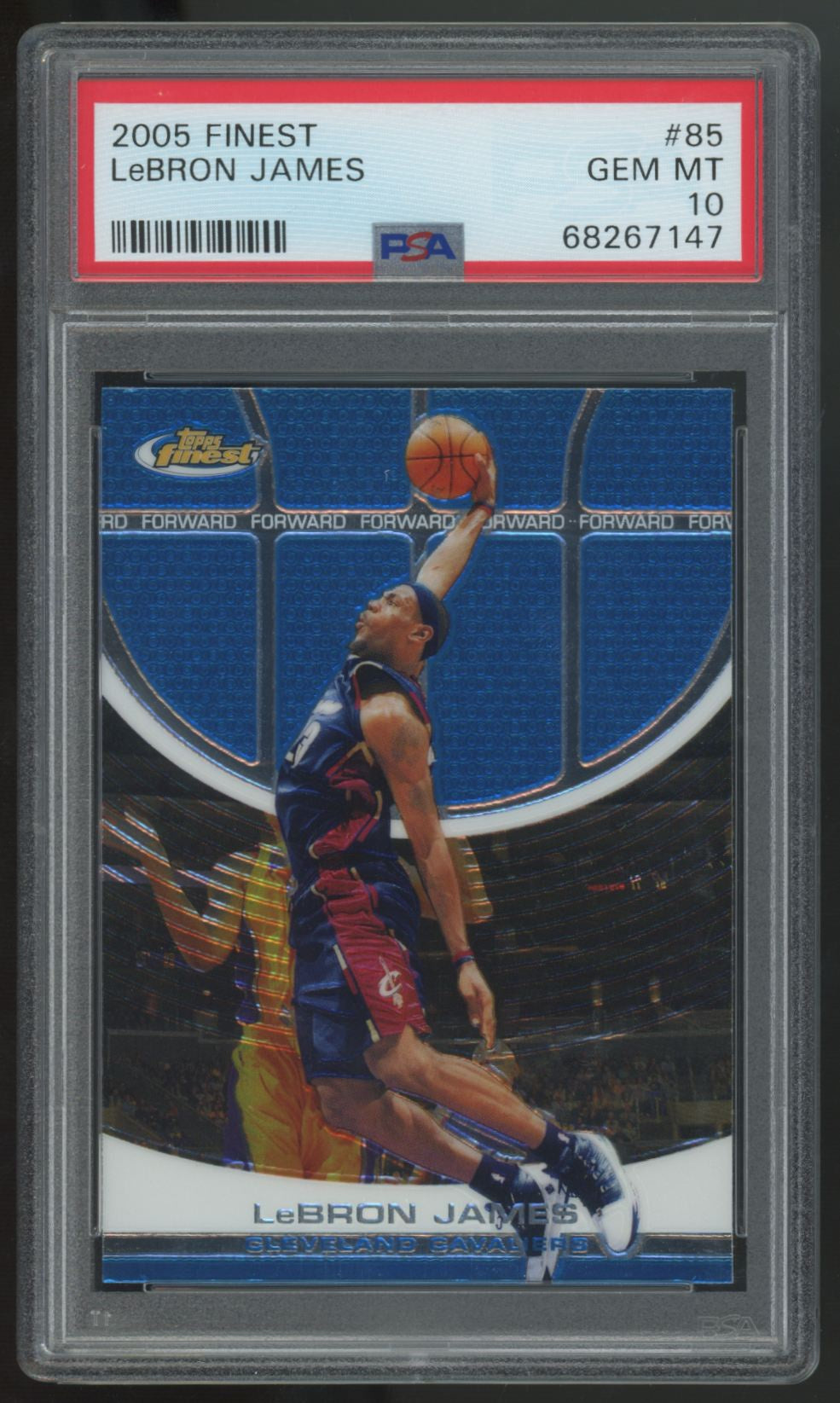 2005-06 Topps Finest LeBron James #85 PSA 10