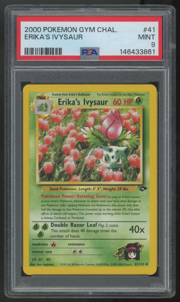 2000 Pokemon Erika's Ivysaur Gym Challenge #41 PSA 9